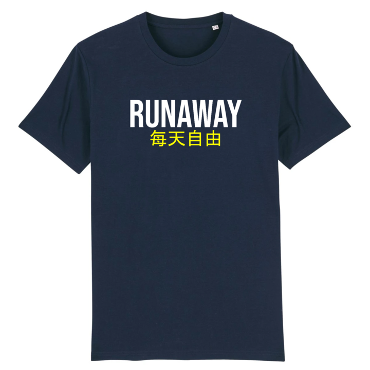 Tshirt Runaway Hukou - Bleu Marine
