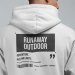 pull à capuche Runaway outdoor No Limits Blanc
