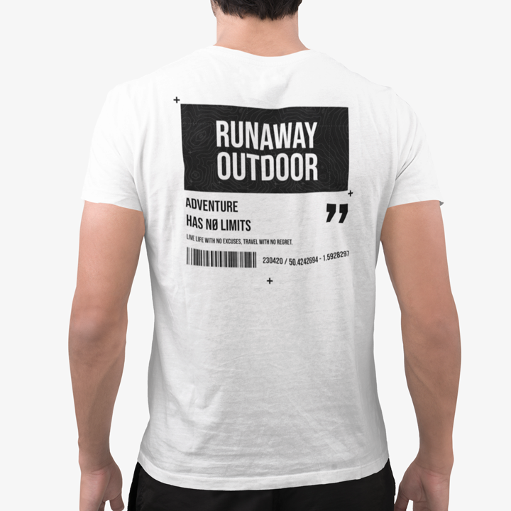 T-shirt Runaway No Limits Blanc