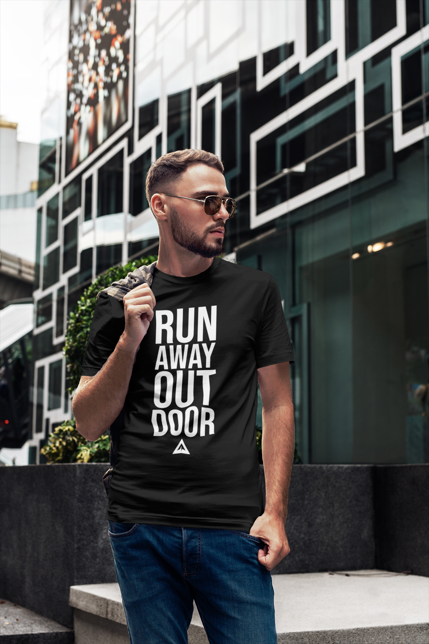 T-shirt Runaway Wild Noir Homme